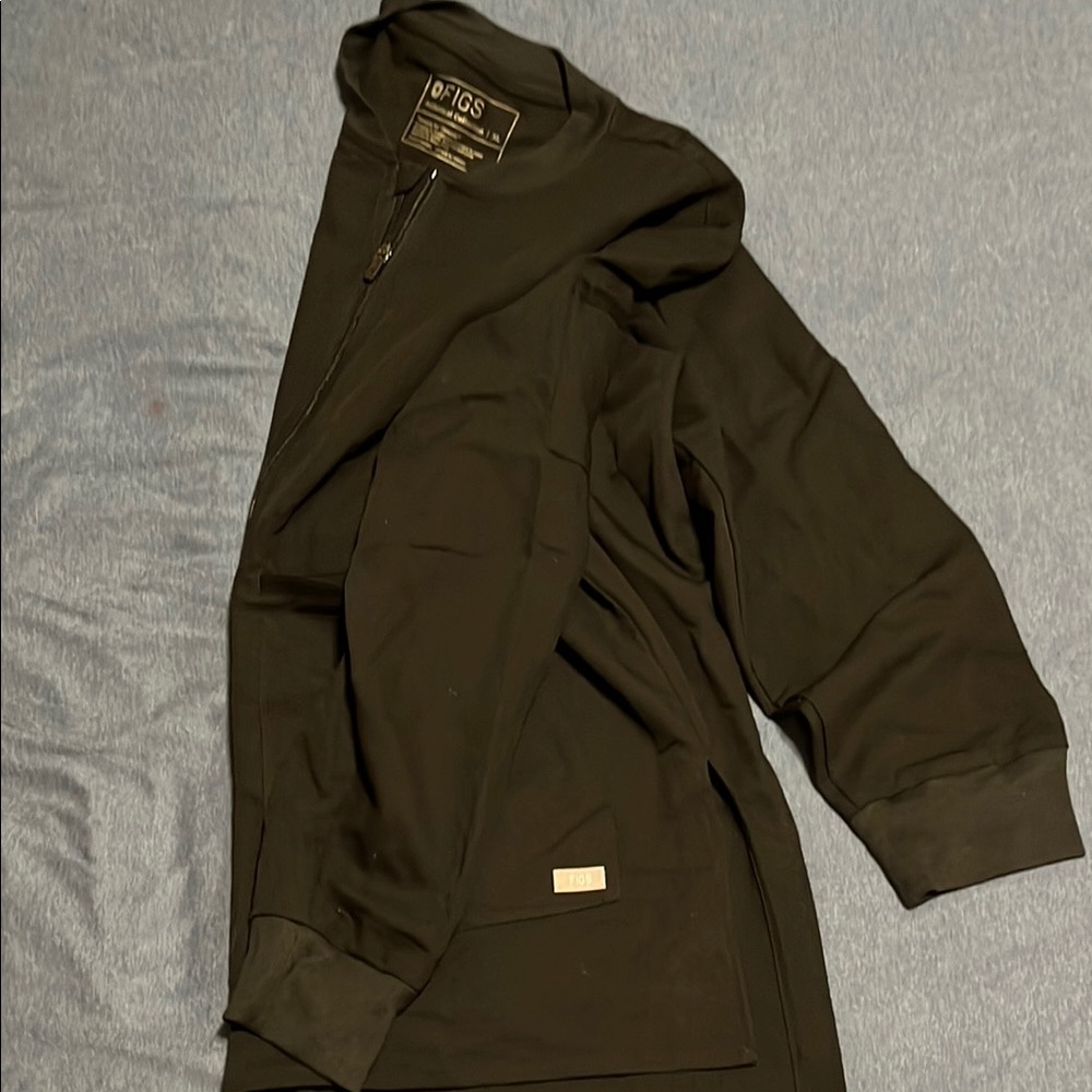 Figs Black Lightweight Shirt Jacket